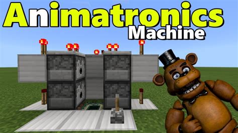 animatronics machine tutorial minecraft pe pocket edition fnaf pets