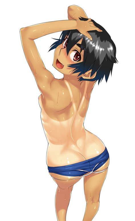 Rule 34 D Arms Up Ass Back Black Hair Blush Breasts