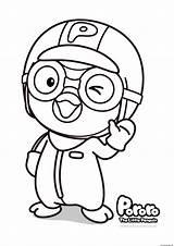 Pororo Penguin 뽀로로 색칠 공부 Singapore sketch template