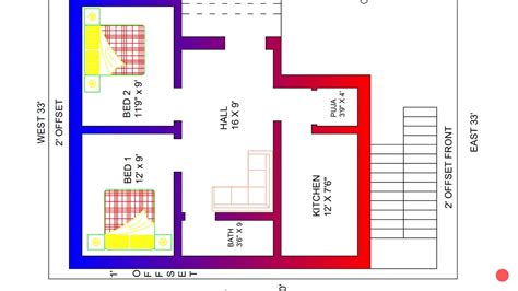 east facing house vastu plan  pooja room bhk land  fpr