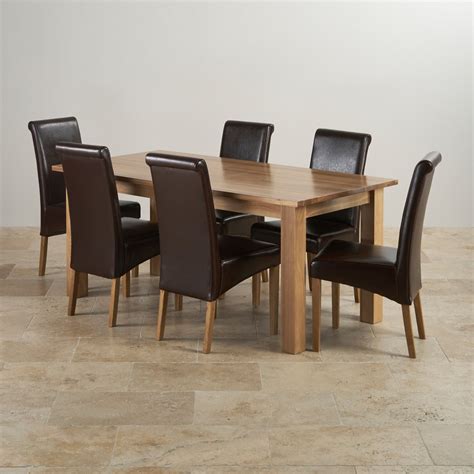 contemporary dining set  natural oak ft table  chairs