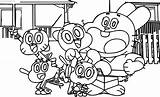 Gumball Famiglia Stampare Watterson Personaggi Penny Wecoloringpage sketch template