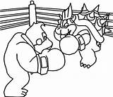Donkey Bowser Tokyo Giochi Olimpici Boxen Olympischen Boxe Morningkids sketch template