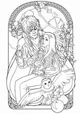 Coloring Pages Movie Labyrinth Deviantart Book Labyrinthe Drawing Colouring Drawings Disney Color Labyrinths Adult Jareth Film Sarah Character Printables Sheets sketch template