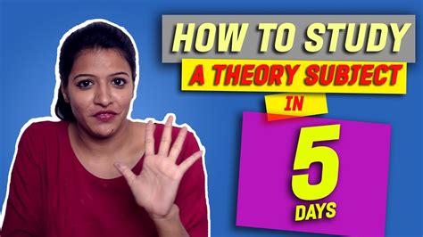 study  theory subject   days youtube