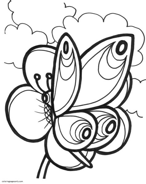 girly butterfly coloring pages coloring pages