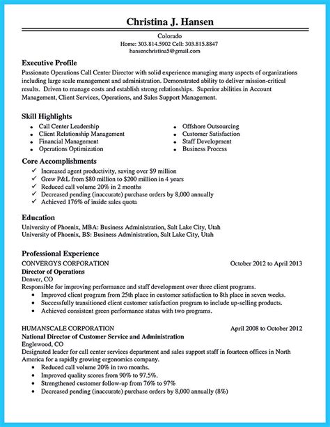 awesome cool information  facts    call center resume
