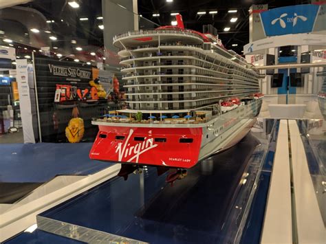 virgin and fincantieri show off scarlet lady ship model cruise industry news cruise news