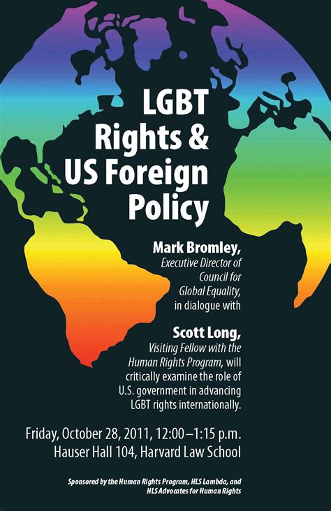 today oct 28 “lgbt rights and u s foreign policy