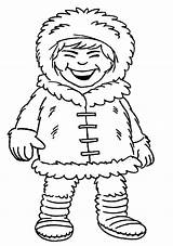Coloring Inuit Eskimo Pages Laughing Little Drawing Girl Introducing Getcolorings Getdrawings Printable People Color Print Sky sketch template