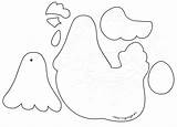 Template Hen Egg Easter Coloring sketch template