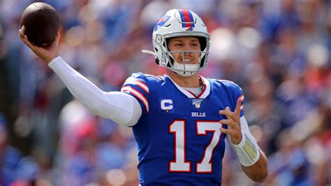 josh allen injury update bills qb progressing   remains