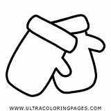 Guantes Colorear Luvas Desenho Handschuhe Ultracoloringpages sketch template