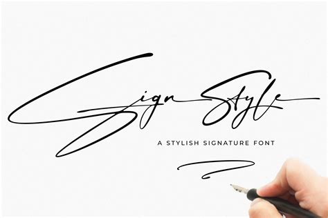 sign style signature font stunning script fonts ~ creative market
