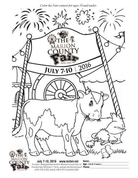 county fair coloring pages  kids coloring home