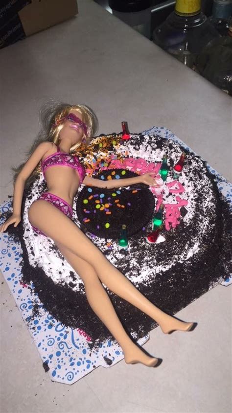 Trashy Barbie Cake