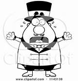 Freaking Circus Chubby Stressed Ring Master Clipart Cartoon Thoman Cory Outlined Coloring Vector 2021 sketch template