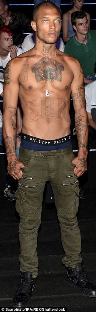 Shirtless Jeremy Meeks Steals Spotlight At Fashion Show