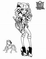 Coloring Monster High Operetta Pages Draculaura Form Color Luna Getcolorings Printable Astounding sketch template