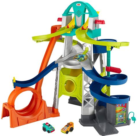 fisher price  people toddler race track playset  lights