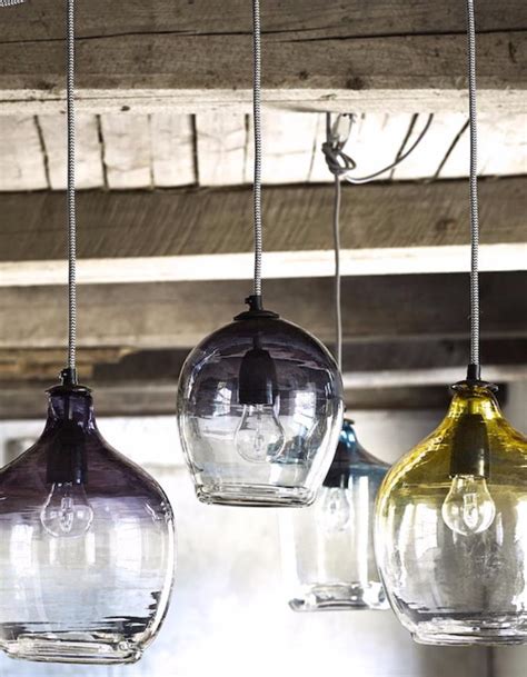 Eclectic Hand Blown Glass Pendant Lights The Forest And Co