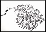 Coloring Pages Zoids Zoid Liger Drawing Lineart Line Getdrawings Getcolorings sketch template