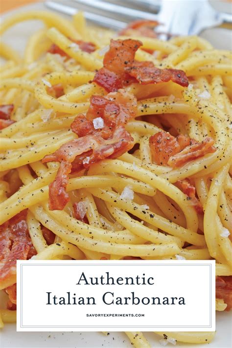 authentic carbonara is an easy italian pasta recipe using eggs cheese