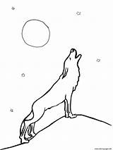 Wolf Coloring Pages Moon Howling Printable Print Drawing Kids Color Template Drawings Wolfs Colouring Supercoloring Colour Templates Sheets Styles Pdf sketch template