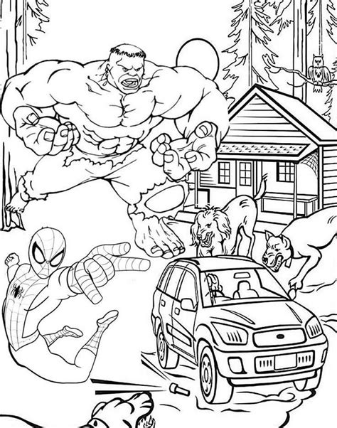hulk coloring pages  dc comics fans coloring pages
