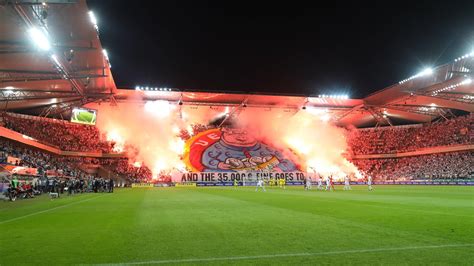 legia warsaw fans unveil huge anti uefa tifo  response  fine eurosport