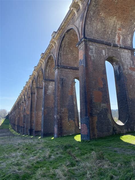 top photo spots  england  ouse valley viaduct girl