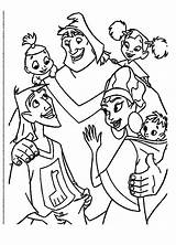 Coloring Pages Kuzco Groove Emperor Getcolorings Disney sketch template