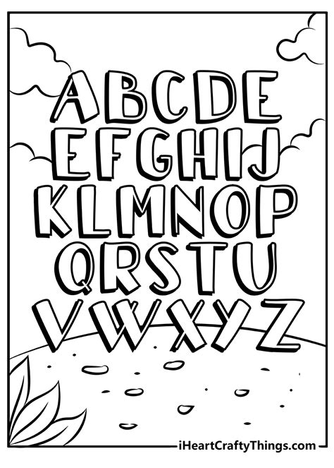 alfabet coloring pages