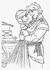 Coloring Frozen Pages Anna Printable Kristoff Print sketch template