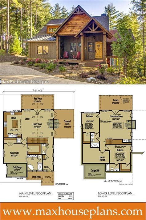 lake cabin lake house floor plans log home design plan  kits  lakehouse  main lodge