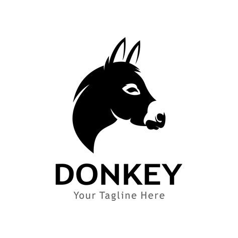 donkey logo vector art icons  graphics