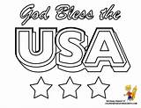 Coloring Pages Usa God Symbols States United America Sheets Clipart Flag Map Template July 4th Kids Printable Library Calligraphy Adult sketch template