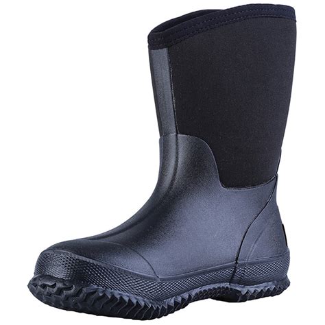 tengta mens waterproof fishing hunting boots durable insulated rubber slip resistant neoprene
