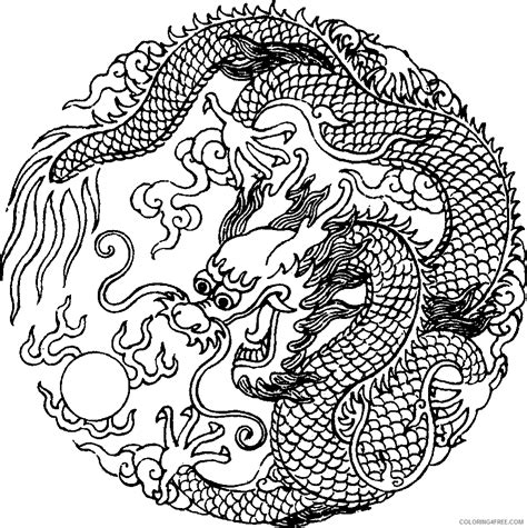 coloring pages chinese dragon  printable chinese dragon coloring