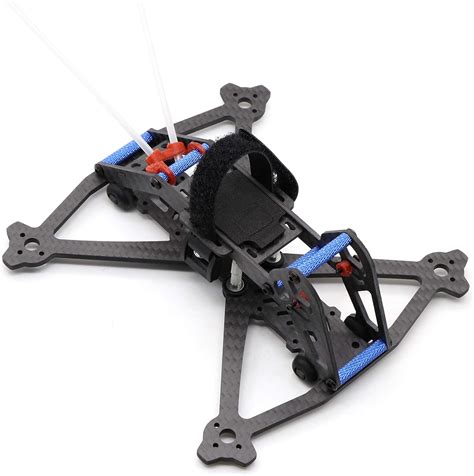 fpvking mm fpv racing drone frame   carbon fiber quadcopter frame kit lipo battery strap