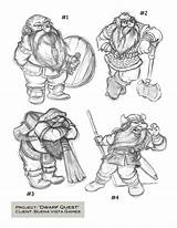 Dwarves Dwarf Races sketch template