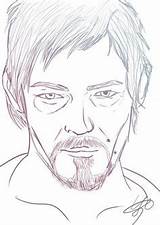 Coloring Daryl Dixon Erwachsene Rick Imgarcade sketch template