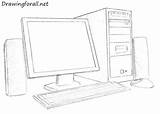 Computer Drawing Draw Monitor Sketch Desktop Computers Drawingforall Software Getdrawings Lizard Bricks Step Tutorial sketch template
