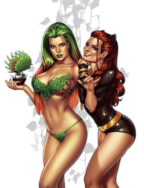 Poison Ivy And Catwoman By Elias Chatzoudis Catwoman