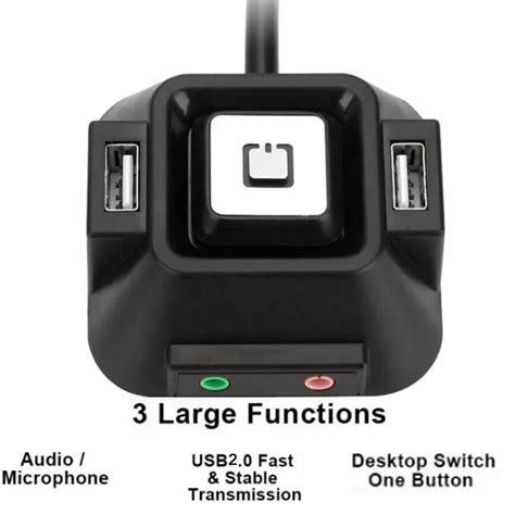 multifunctional usb  computer pc switch external power onoff reset button  audio