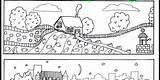 Coloring Country City Pages Printable sketch template