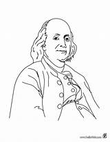 Franklin Founding Fathers Ausmalen Coloriage Sheets Hellokids Colorier Drucken sketch template