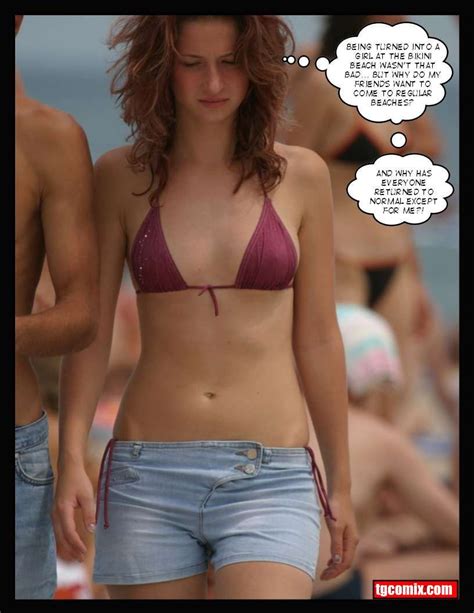 forced sissy bikini caption