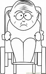 Coloring South Park Grandpa Marvin Marsh Pages Coloringpages101 sketch template
