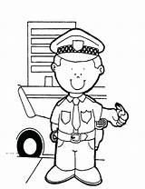 Police Drawing Coloring Officer Officers Policeman Pages Getdrawings sketch template
